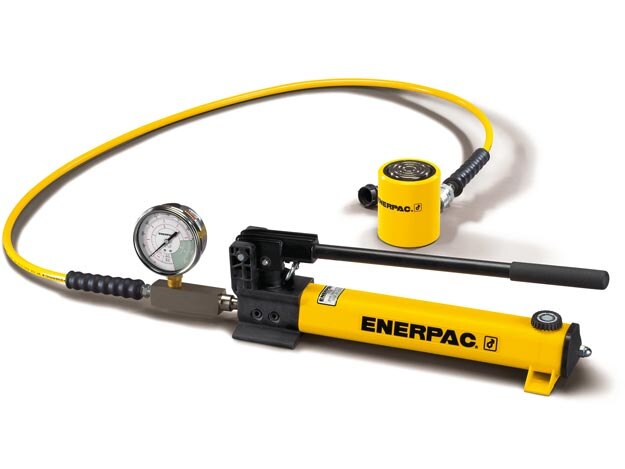 Enerpac SCL-201H Single Acting Cylinder Pump Set RCS-201 Cylinder with P-392 Hand Pump