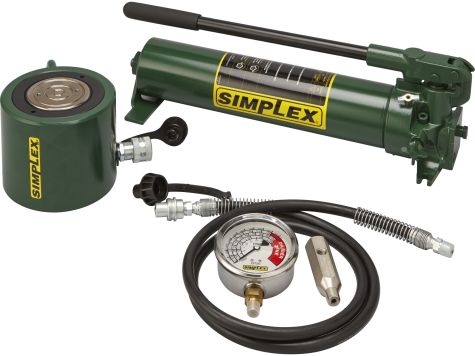 Steel Low Profile Cylinder and Steel Hand Pump Set Series ST