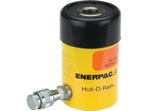 Single Port Enerpac RCH-306 Single-Acting Hollow-Plunger Hydraulic Cylinder with 30 Ton Capacity 6.13 Stroke Length