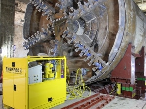 Jacking & Skidding a Tunnel Boring Machine for the Next Drilling Phase
